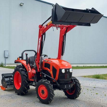 HINOMOTO HM5025 , 50koni, 4x4, wspomaganie, Rewers, Manualna skrzynia, Ładowacz czołowy 4w1
