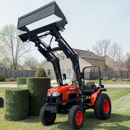 HINOMOTO HM-4025m , 40koni, 4x4, Wspomaganie, Manualna skrzynia, Trawiaste opony TURF,Tur 4w1